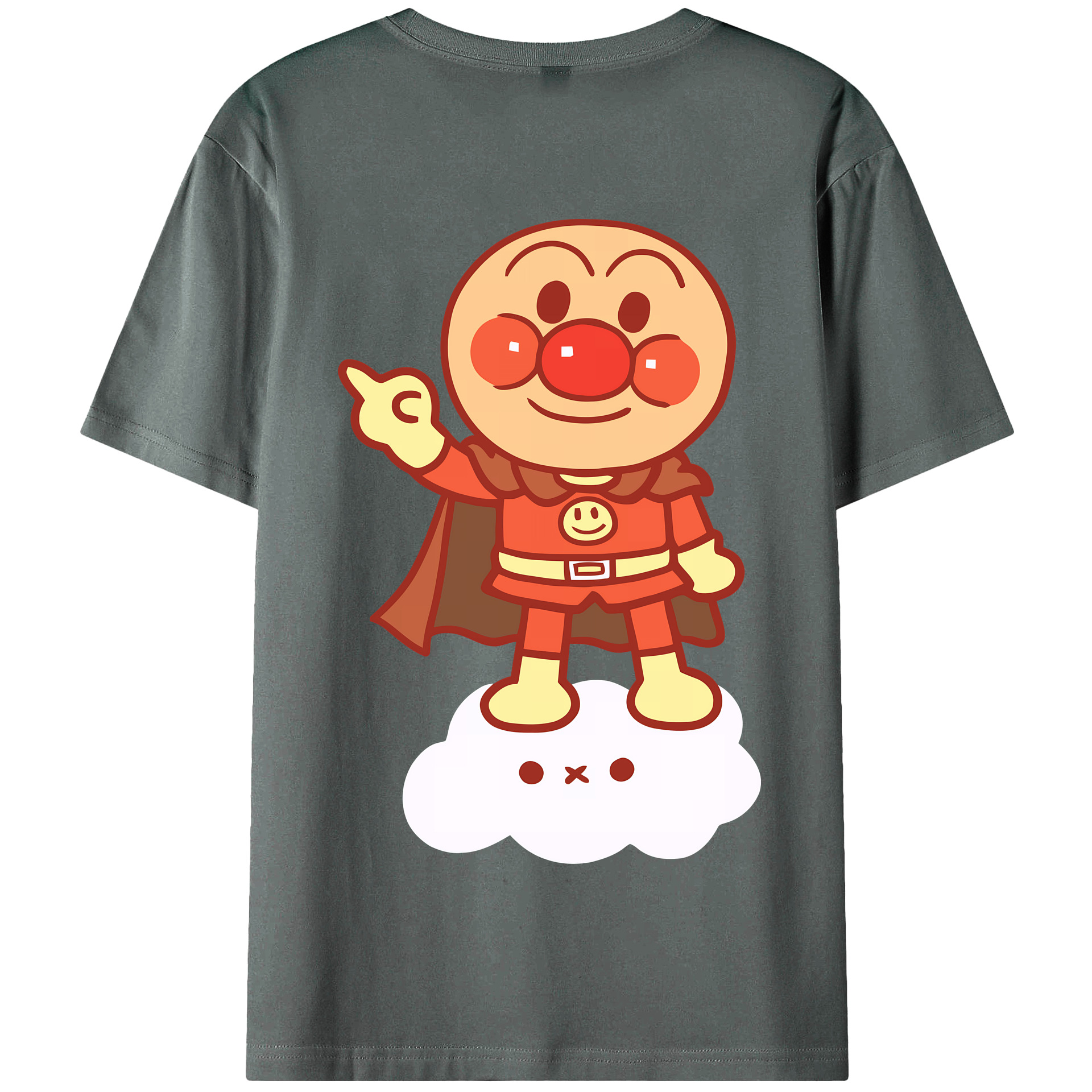 （画像用） アンパンマン Anpanman 綿100％半袖Tシャツ（背面プリント）